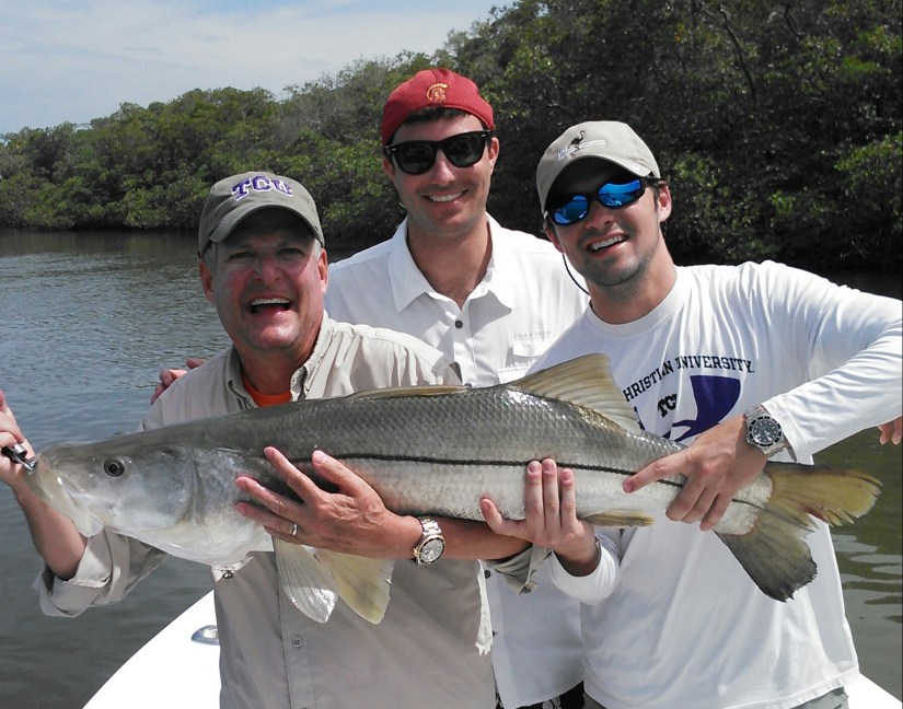 Larry Henges released this monster 24 lb. snook caught on artificial lure on a recent outing. 6/26/14