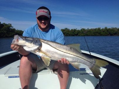 Nice summer snook with Capt. Ben Geroy